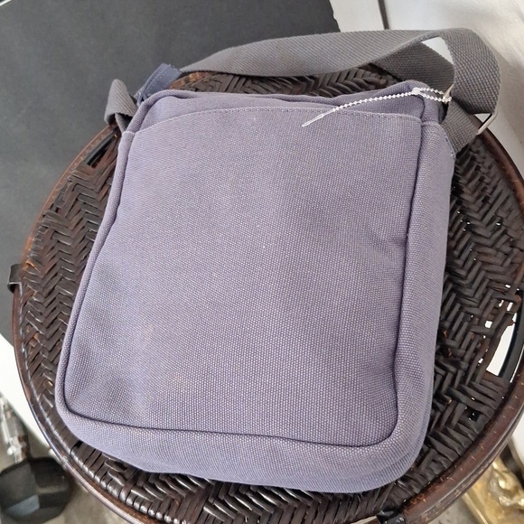 Duluth Trading Co Indigo Canvas Messenger Crossbody Bag - Picture 9 of 10